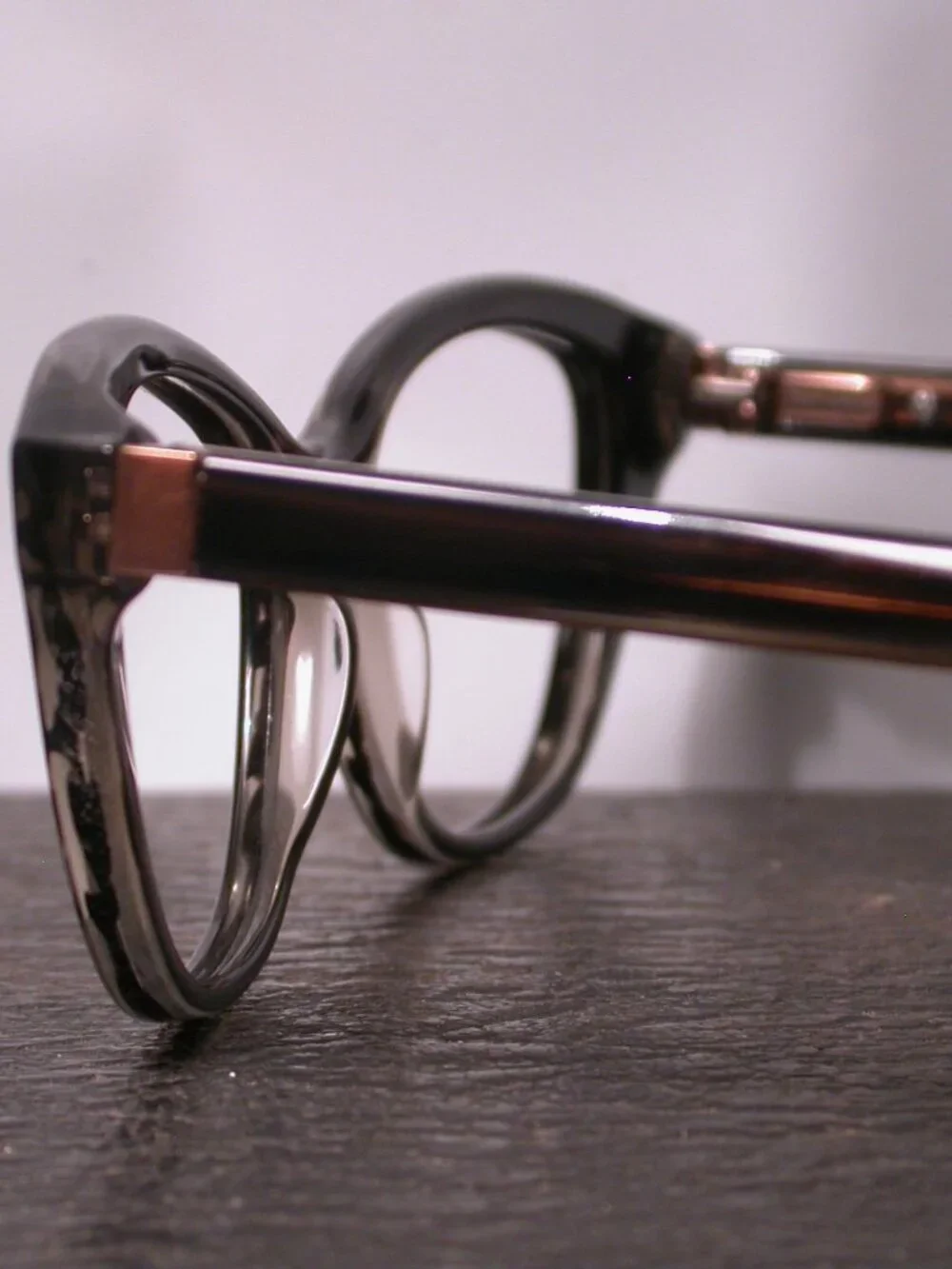 Tom Davies Dark Tortoise Stripe Hand Made Eyeglasses Frames TD675